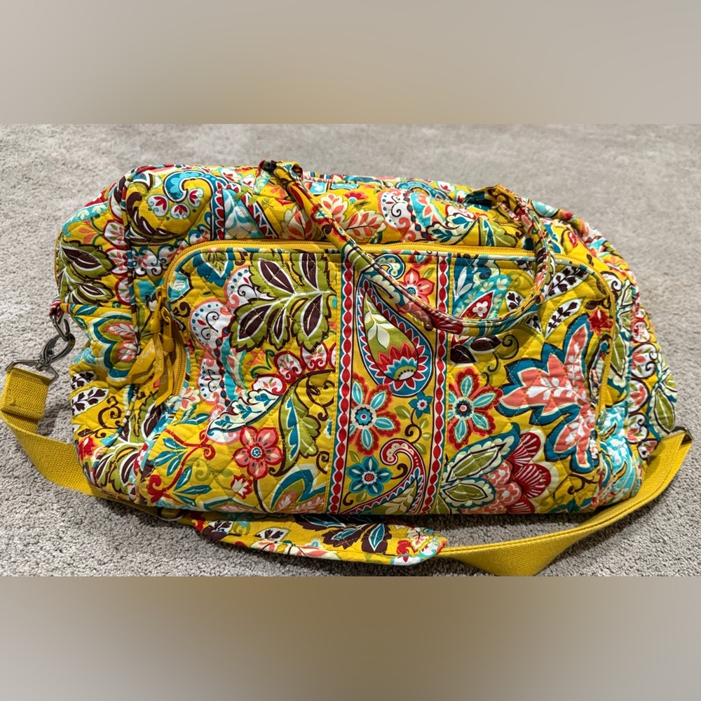 Vera Bradley Provençal Yellow overnight bag